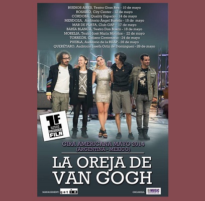 La Oreja de VAn Gogh will visit Argentina and Mexico in 2014